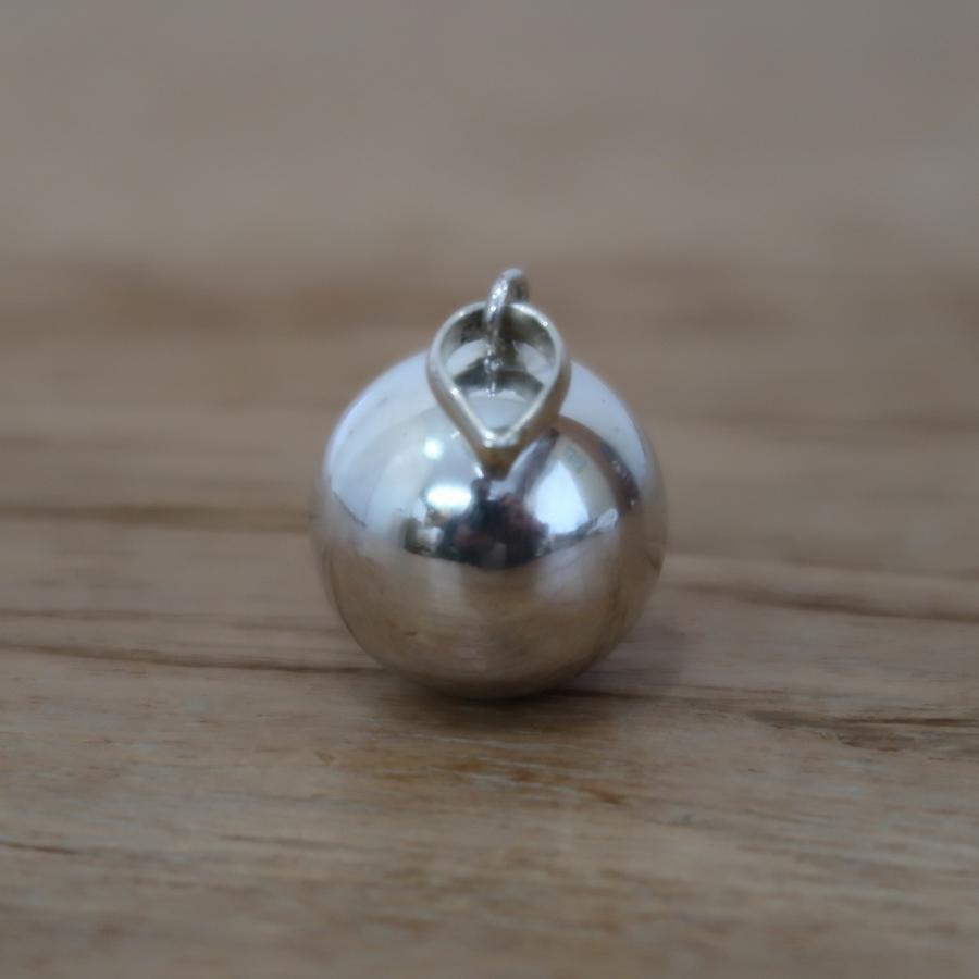 ガムランボール 1.8cm プレーン シルバーアクセサリー ネックレス