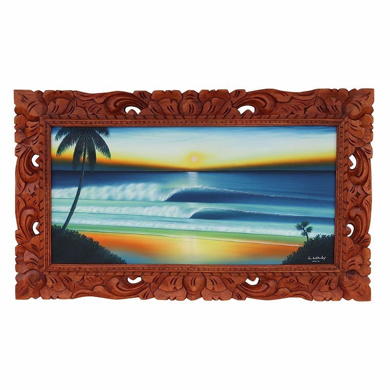 絵画バリ島 サンセットビーチ