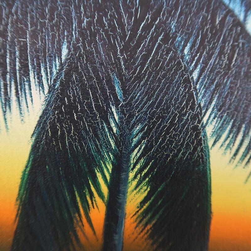 Goes Windy作 波の絵 約100×59cm バリ絵画 夕日 海 ビーチ 波の絵 Goes Windy作 夕日の波とビーチ 100X59 【 バリ絵画 サーフィン
