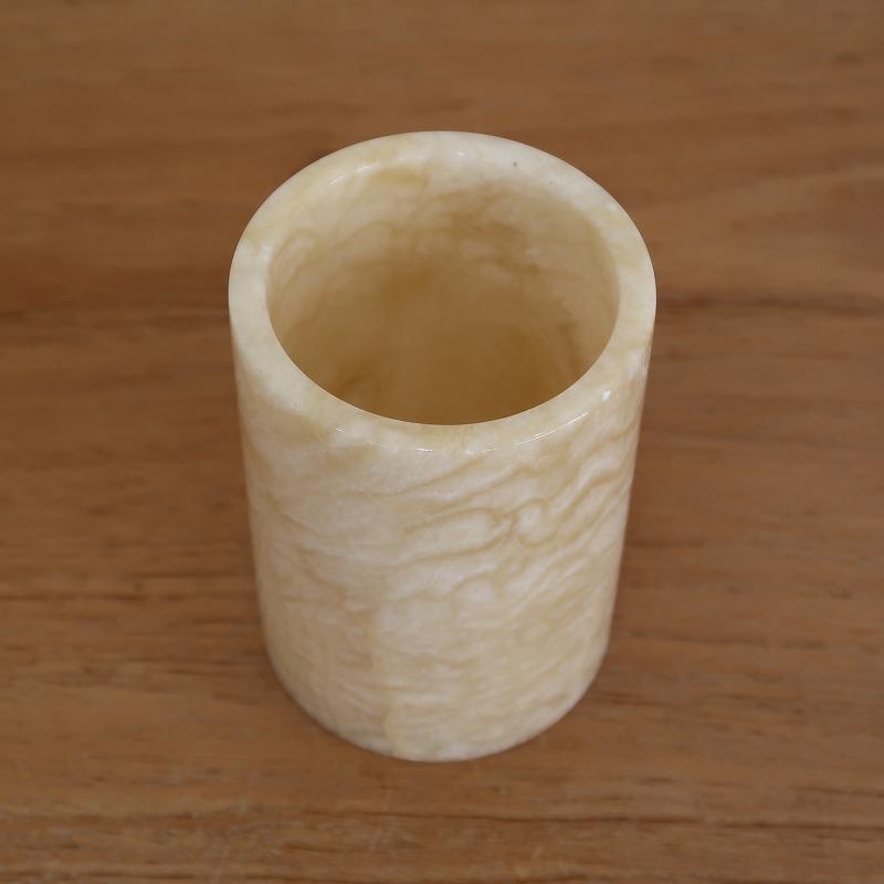 サードオニキス 紅縞瑪瑙 天然石 ペン立て 直径8cmX高さ11cm 筆記用具