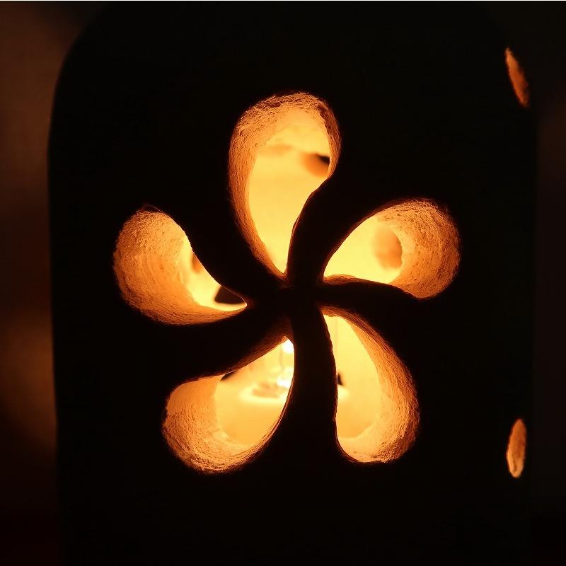 プルメリア パラスストーンランプ 16cm タイプ2【リゾート 照明 ライト