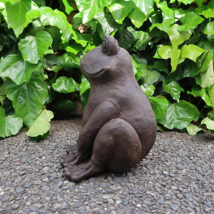 カエルの石像 Mサイズ 30cm コンクリート 蛙の石像 かえる カエルの