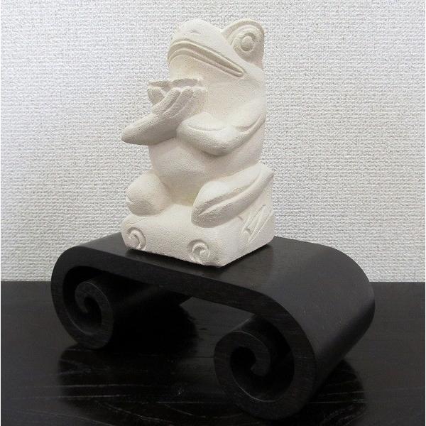 カエルの石像 パラスストーン Mサイズ 15cm カエルの置物 かえるの置物 蛙の置物 石彫り彫刻 庭 ガーデン オブジェ オーナメント 250412 |  | 01