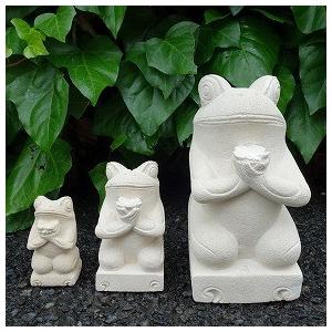 カエルの石像 パラスストーン Mサイズ 15cm カエルの置物 かえるの置物 蛙の置物 石彫り彫刻 庭 ガーデン オブジェ オーナメント 250412 |  | 05