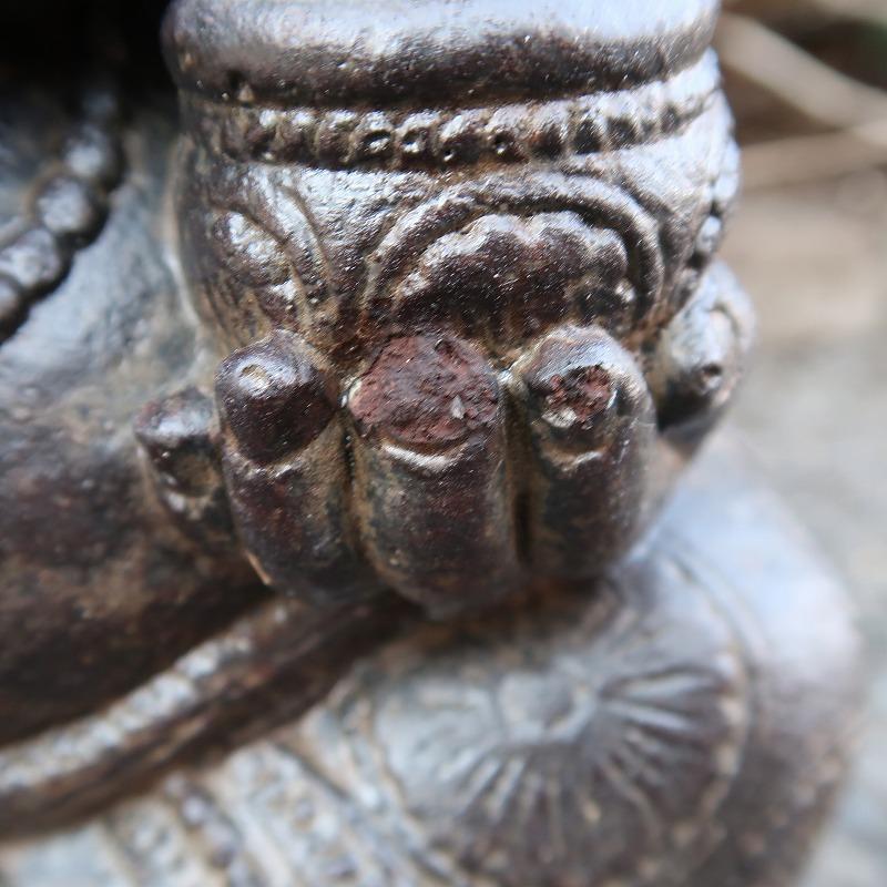 ガネーシャの石像 座像 コンクリート製 ガネーシャの置物 オブジェ