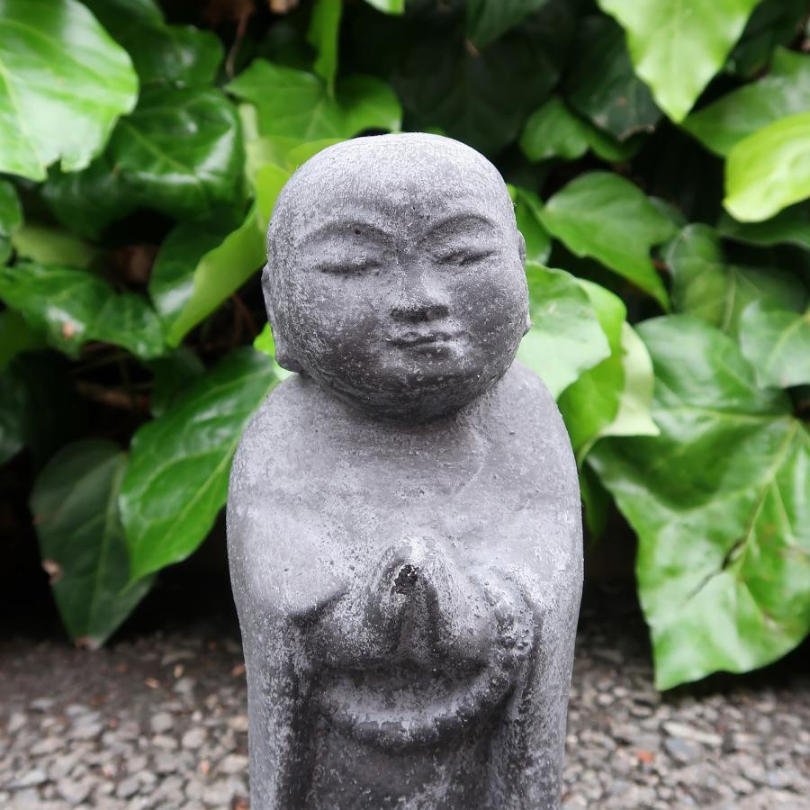 お地蔵さん 石像 合掌 コンクリート 22cm アンティーク調 おじ お地蔵さん 石像 合掌 コンクリート 22cm アンティーク調 おじ