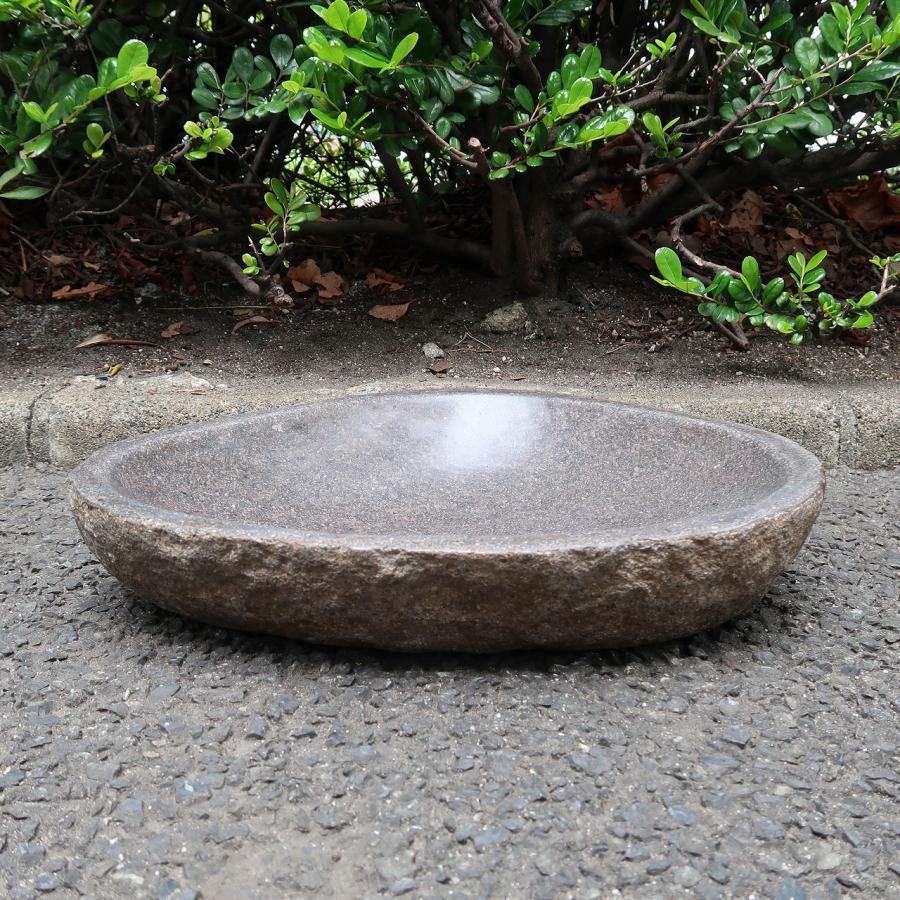 天然石をくり抜いた手水鉢 リバーストーン Sサイズ 花器 いけばな