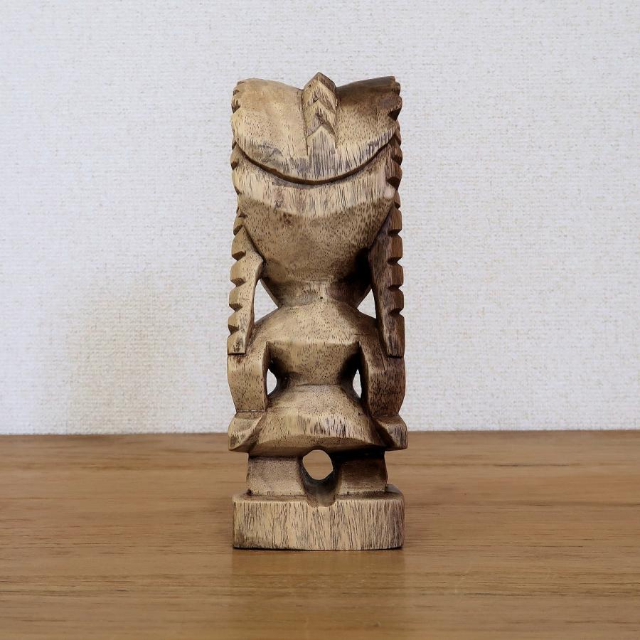 ティキの木彫り 戦いの神 ティキ クー TIKI KU 20cm 木製 ティキの木彫り 戦いの神 ティキ クー TIKI KU 20cm 木製