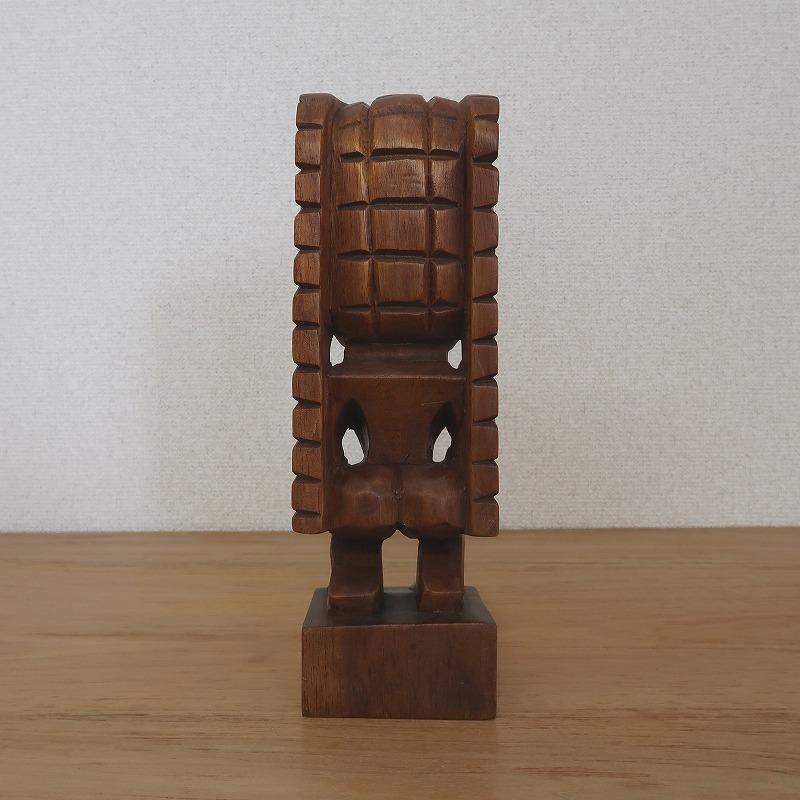 ティキの木彫りの置物 ティキ カナロア TIKI KANALOA 30cm 木製 ティキの木彫りの置物 ティキ カナロア TIKI KANALOA 30cm 木製