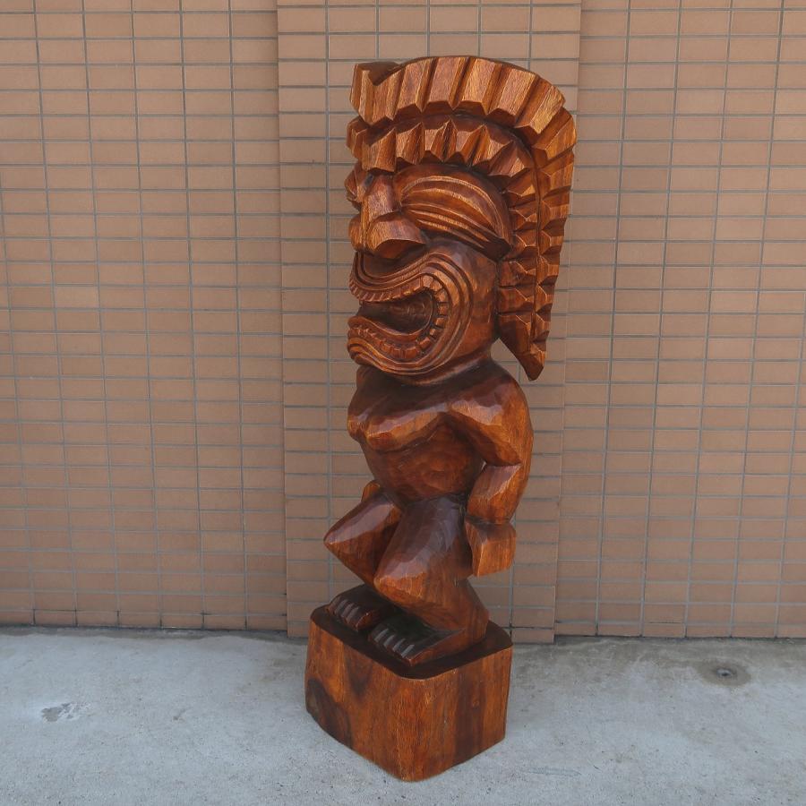 希少 ヴィンテージ TIKI ティキ像 クー神 木彫り フィリピン製 魔除け