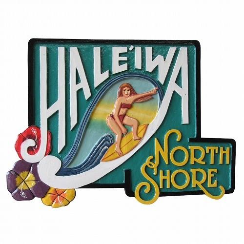ハレイワ ノース ショア HALEIWA NORTH SHORE 木彫りのハワイアン