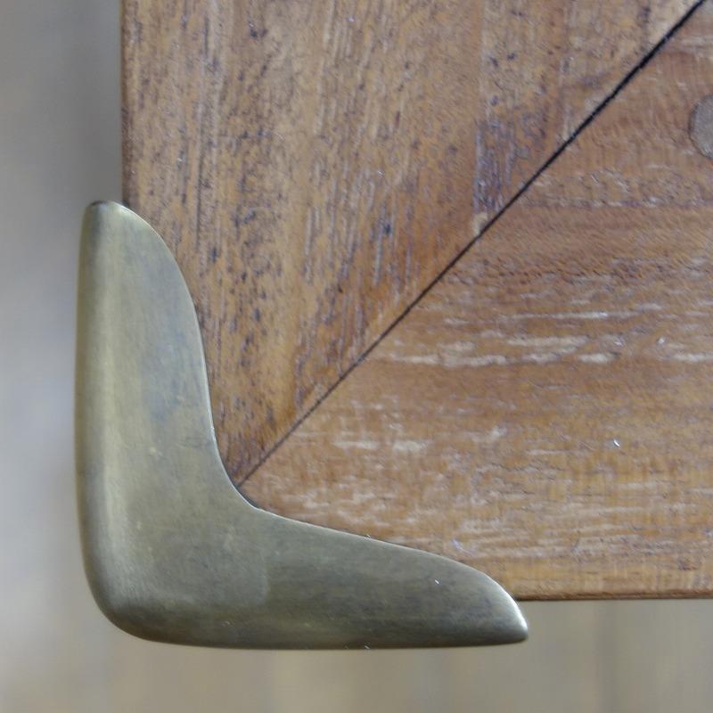 家具コーナー装飾材 真鍮製 アンティーク調 T-016【宝箱 トレジャー