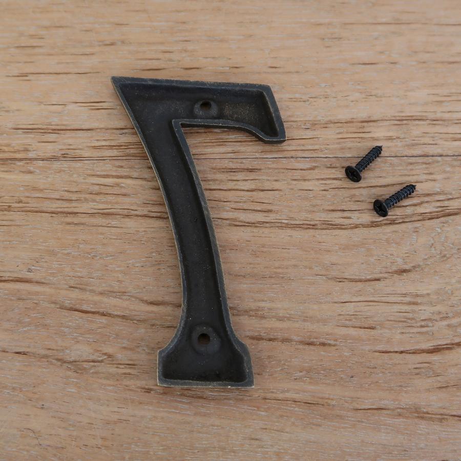 アメリカ製アンティーク 真鍮ナンバータグ8枚セット☆ アメリカ製