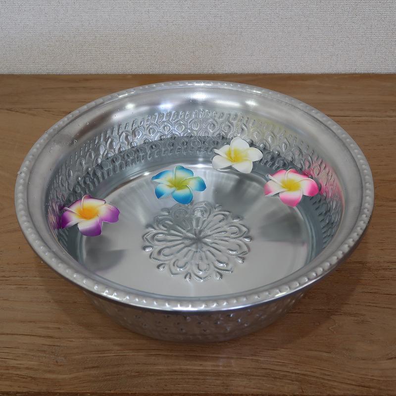 フットバスボウル アルミ 38cm 足湯 足浴 スパボウル フットマッサージ