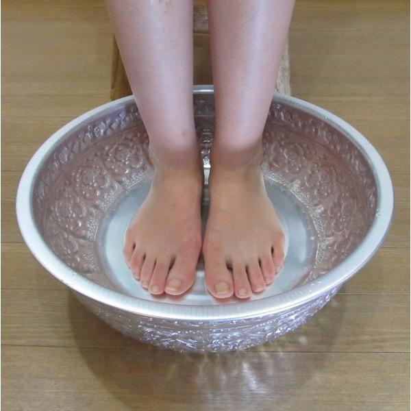 フットバス アルミのフットマッサージボウル 36cm Bali フットバスボウル 足湯 エステサロン ハンドマッサージ ネイルサロン Ysa アジアンティーク Asiantique 通販 Yahoo ショッピング