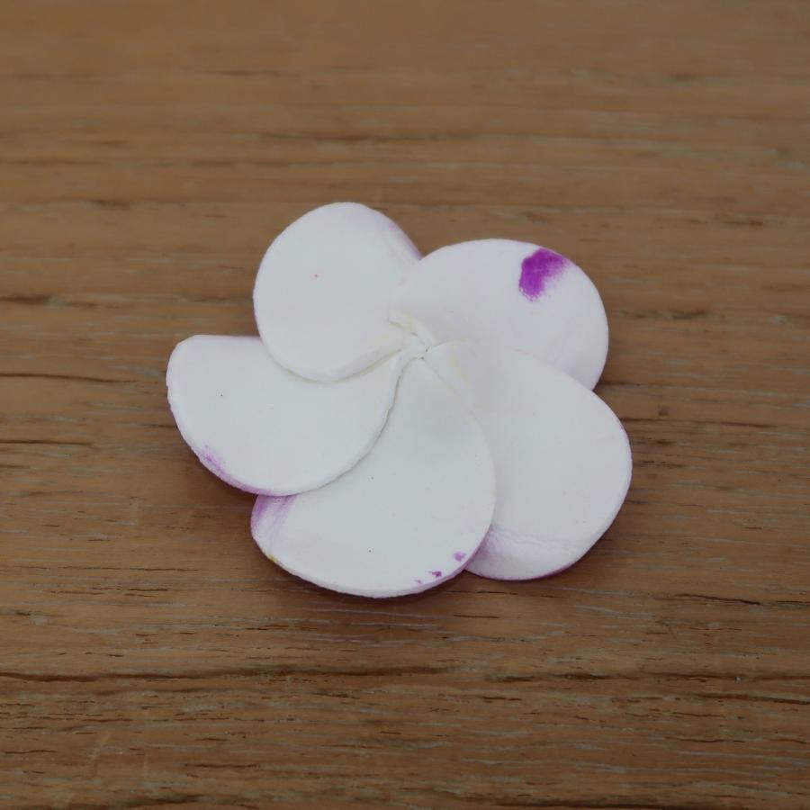 プルメリアの造花 ウレタン製4.5cm ピンク ホワイト ブルー パープル