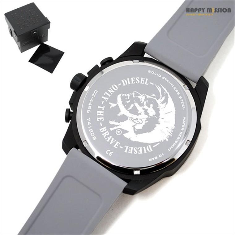 ディーゼル DIESEL メンズ 腕時計 クロノグラフ DZ4496 ラバーベルト ブランド ウォッチ ブランド グレー ベルト