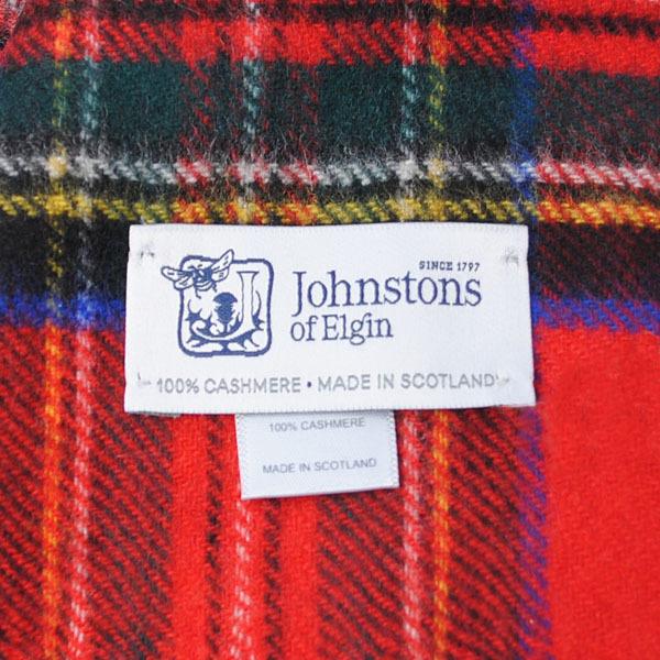 Johnstons ジョンストンズ カシミア ストール マフラー タータンチェック メンズ レディース チェック柄 Royal Stewart