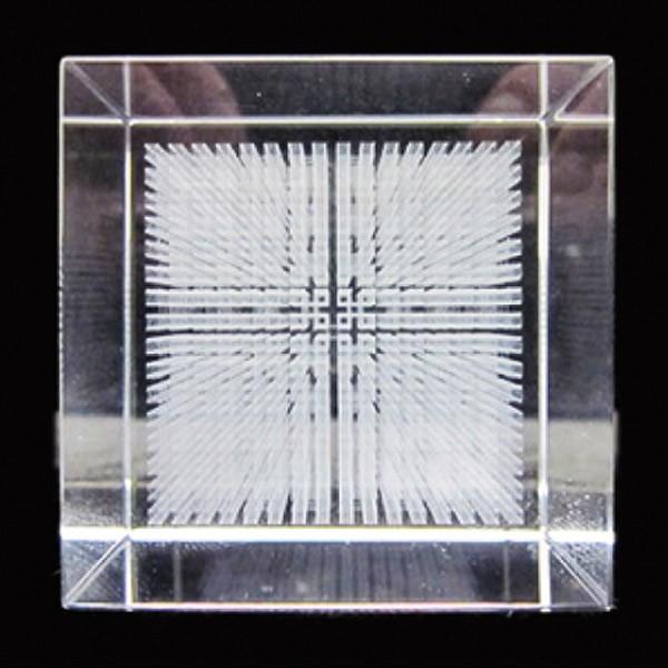 ダ・ヴィンチキューブ・メサイア クリスタル 置物 ガラス キューブ ダ