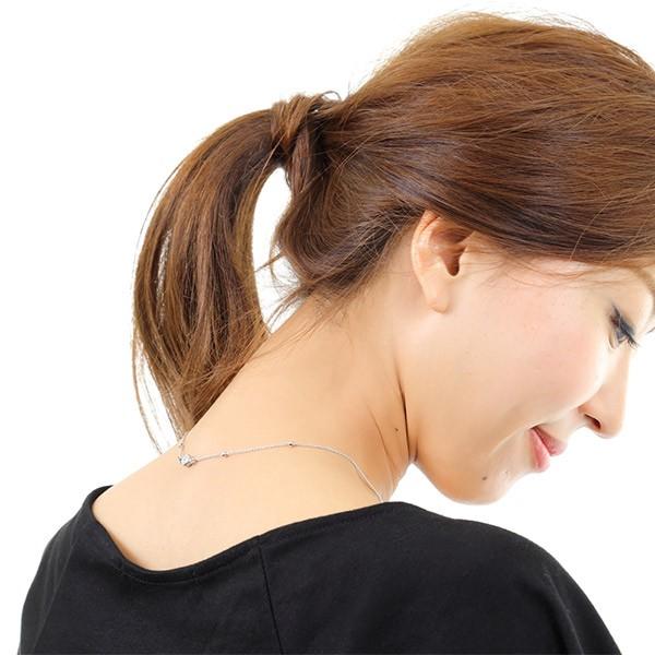 磁気ネックレス おしゃれ 女性 スリーストーン シルバー マグネット式留具 エポラージュ 女性 | ブランド登録なし | 04