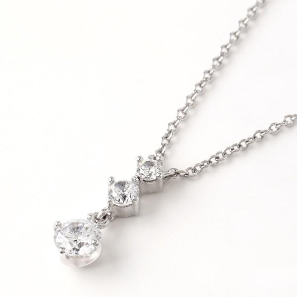 磁気ネックレス おしゃれ 女性 スリーストーン シルバー マグネット式留具 エポラージュ 女性 | ブランド登録なし | 06