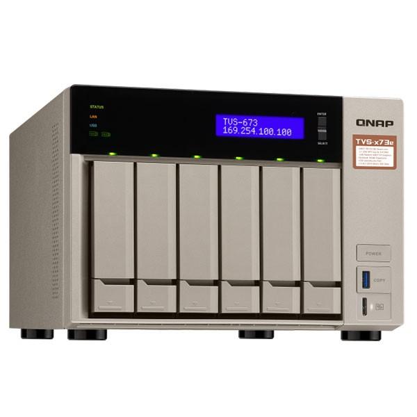 QNAP QNAP NAS TVS-673E HDD-LESS 日本国内代理店2年保証付き : MWJ
