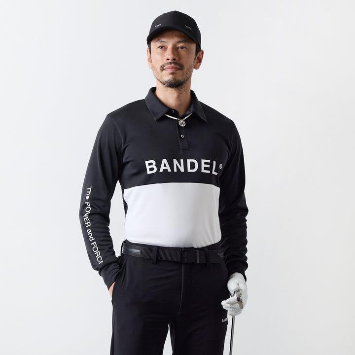 BANDELバンデル ゴルフポロシャツ サイズL BANDEL（バンデル） ゴルフ ウェア 長袖 ポロシャツ CHEST SWITCH L/S