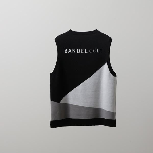 新品BANDEL ベスト BANDEL（バンデル） BASIC V-NECK KNIT VEST ゴルフ ウェア ベスト