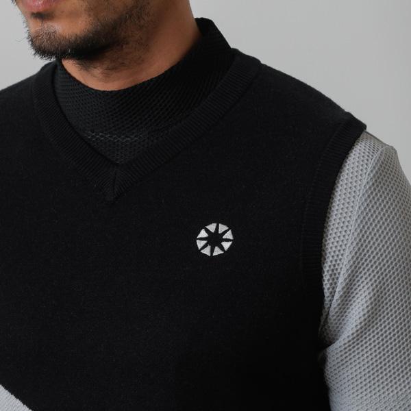 BANDEL（バンデル） SWITCH V-NECK KNIT VEST ゴルフ ウェア ベスト