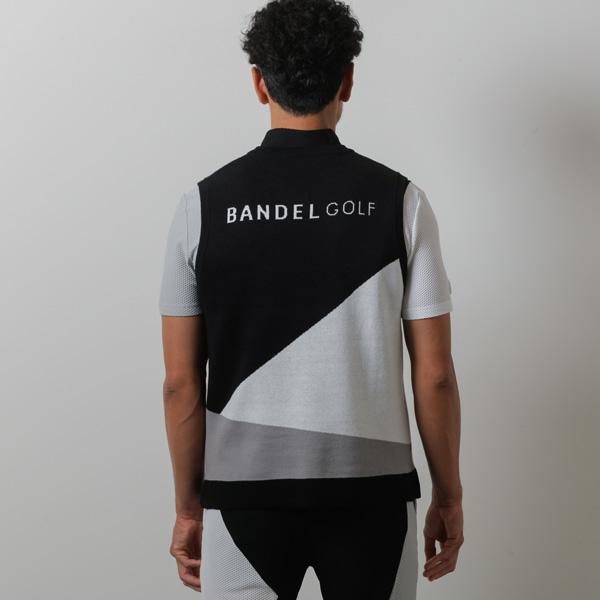 新品BANDEL ベスト BANDEL（バンデル） BASIC V-NECK KNIT VEST ゴルフ ウェア ベスト