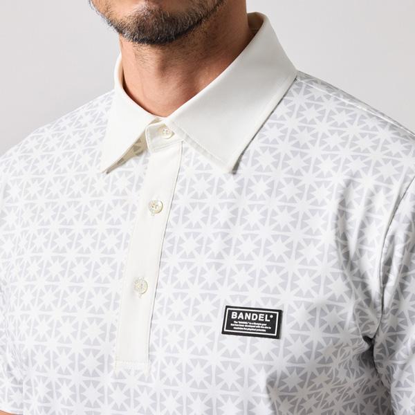 BANDEL（バンデル） ゴルフ ウェア BICOLOR CREST ALLOVER 半袖 POLO