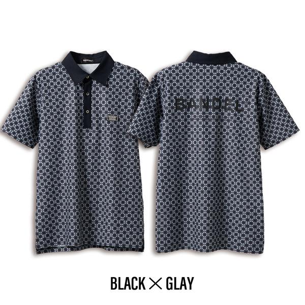 メンズウェア BANDEL BICOLOR CREST ALLOVER SHIRTS BANDEL（バンデル） BICOLOR CREST ALLOVER S/S POLO SHIRTS