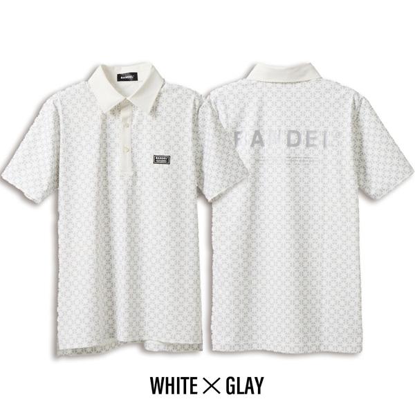 BANDEL（バンデル） ゴルフ ウェア BICOLOR CREST ALLOVER 半袖 POLO