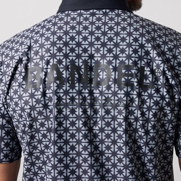 BANDEL（バンデル） ゴルフ ウェア BICOLOR CREST ALLOVER 半袖 POLO