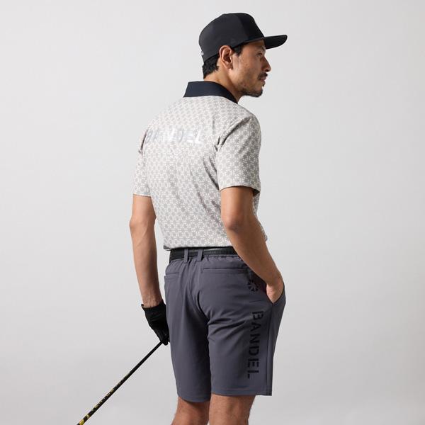 BANDEL（バンデル） ゴルフ ウェア BICOLOR CREST ALLOVER 半袖 POLO