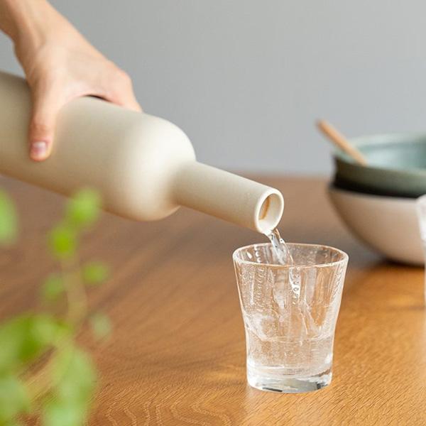 信楽焼 陶器 BOTTLE 720ml ウォーターサーバー フラワーベース 明山