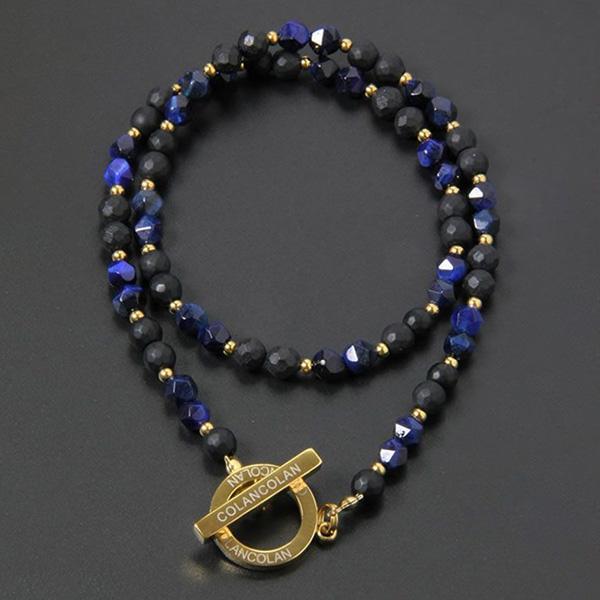 COLANCOLAN コランコラン ＦＯＲＣＥ3 ブルータイガーアイ ネックレス FORCE（COLANCOLAN） コランコラン COLANCOLAN FORCE 3 8mm