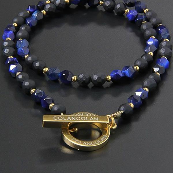 コランコラン / COLANCOLAN FORCE3 6mm角ネイビータイガーアイ