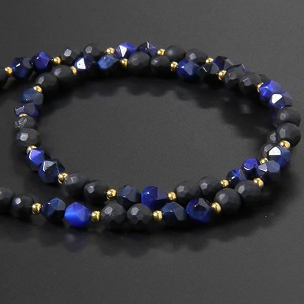 コランコラン / COLANCOLAN FORCE3 6mm角ネイビータイガーアイ