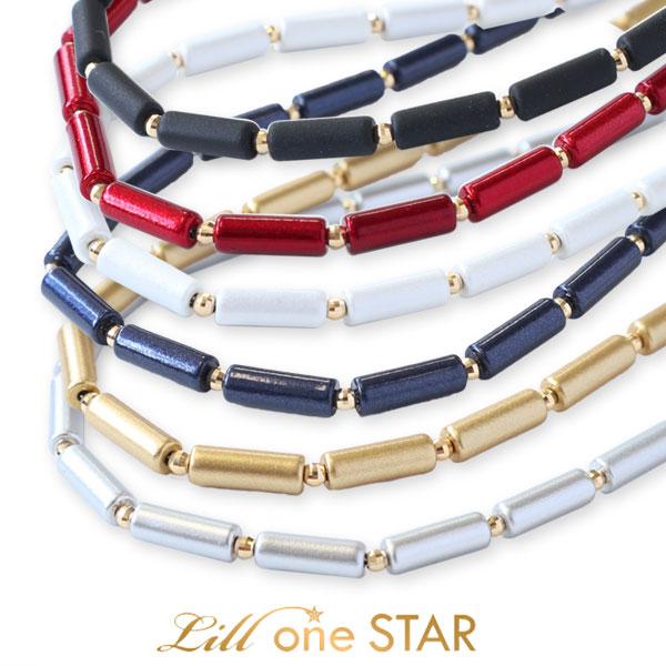 最終 Lill one STAR リルワンスター AiM1 ネックレス レッド 金属アレルギー対応 ネックレス Lill one STAR リルワンスター