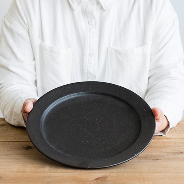 信楽焼 陶器 リムプレート Lサイズ お皿 食器 明山陶業 プレゼント