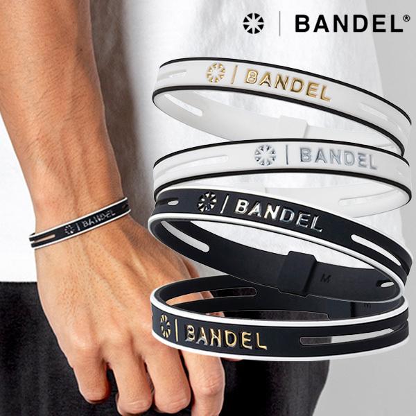 店舗 バンデル BANDEL リストバンド 白 ブレスレット stringbracelet ストリングブレスレットBlackxMulti(ブラック×マルチ 黒) BANDEL バンデル メンズ レディース ペア スポーツ シリコンゴム