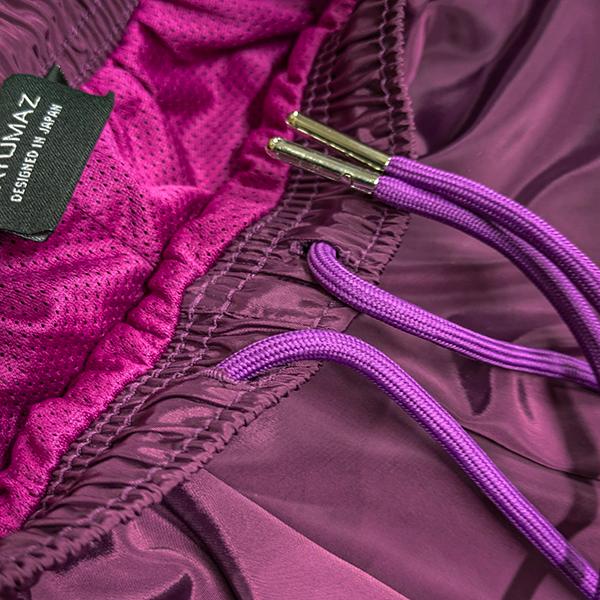 TAYUMAZ ウィンドブレーカー パンツ パープル 男女兼用 トレーニング