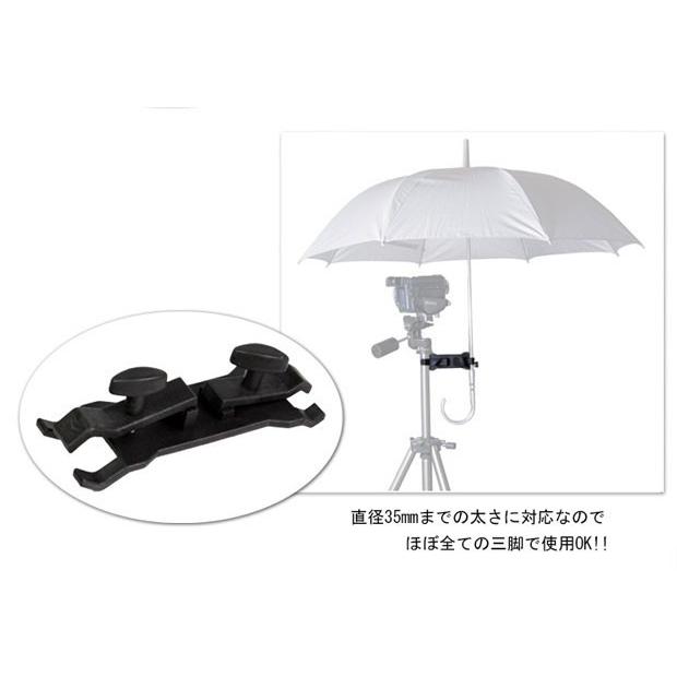 炎天下 雨天での撮影に】カメラ三脚用傘 日傘 ホルダー カサ 一眼レフ