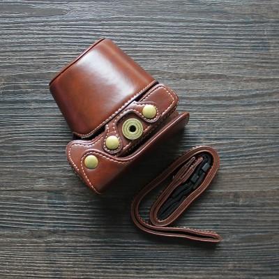 レザーカメラケース CANON EOS M6 mark2 対応 専用ケースでぴったり