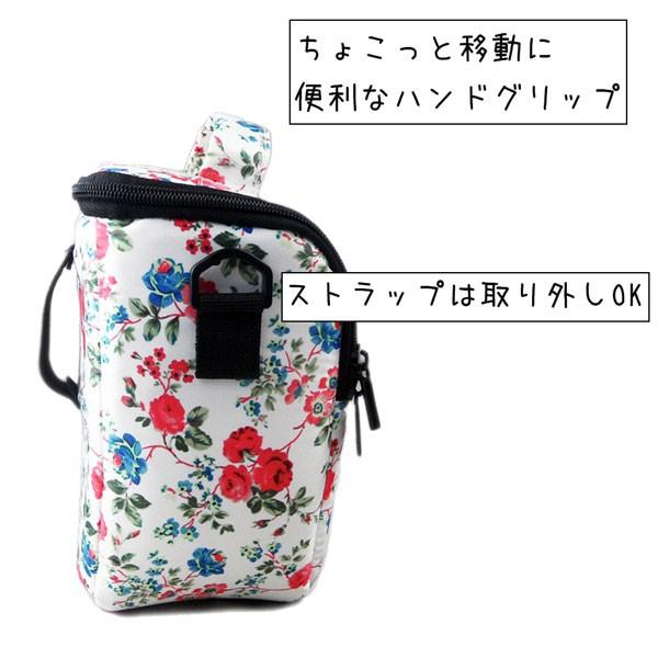 カメラソフトケース 一眼レフ ミラーレス一眼レフ用 かわいい花柄