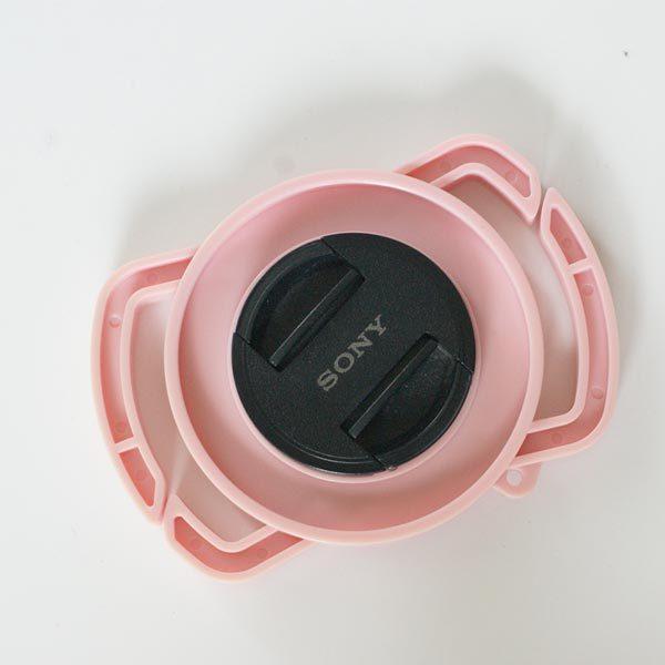 CUTEなピンクカラー レンズキャップホルダー 40.5mm 49mm 62mm CUTEなピンクカラー レンズキャップホルダー 40.5mm 49mm 62mm