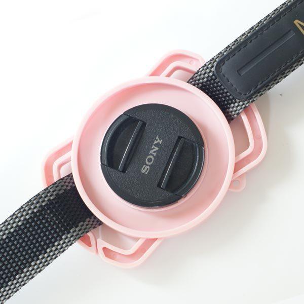CUTEなピンクカラー レンズキャップホルダー 40.5mm 49mm 62mm CUTEなピンクカラー レンズキャップホルダー 40.5mm 49mm 62mm