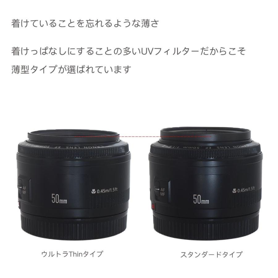 超薄型 UVフィルター 口径49mm ウルトラThin スリムタイプ 一眼レフ
