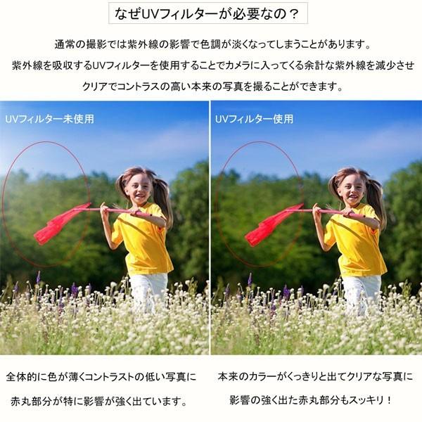 UVフィルター 49mm レンズフィルター ミラーレス一眼レフ 一眼レフ交換